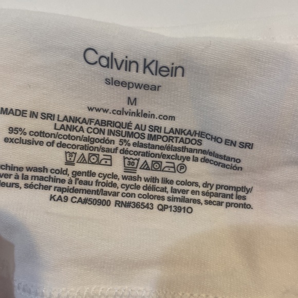 Calvin Klein Sleepwear/ Pajama Tank Top MD - Picture 5 of 7